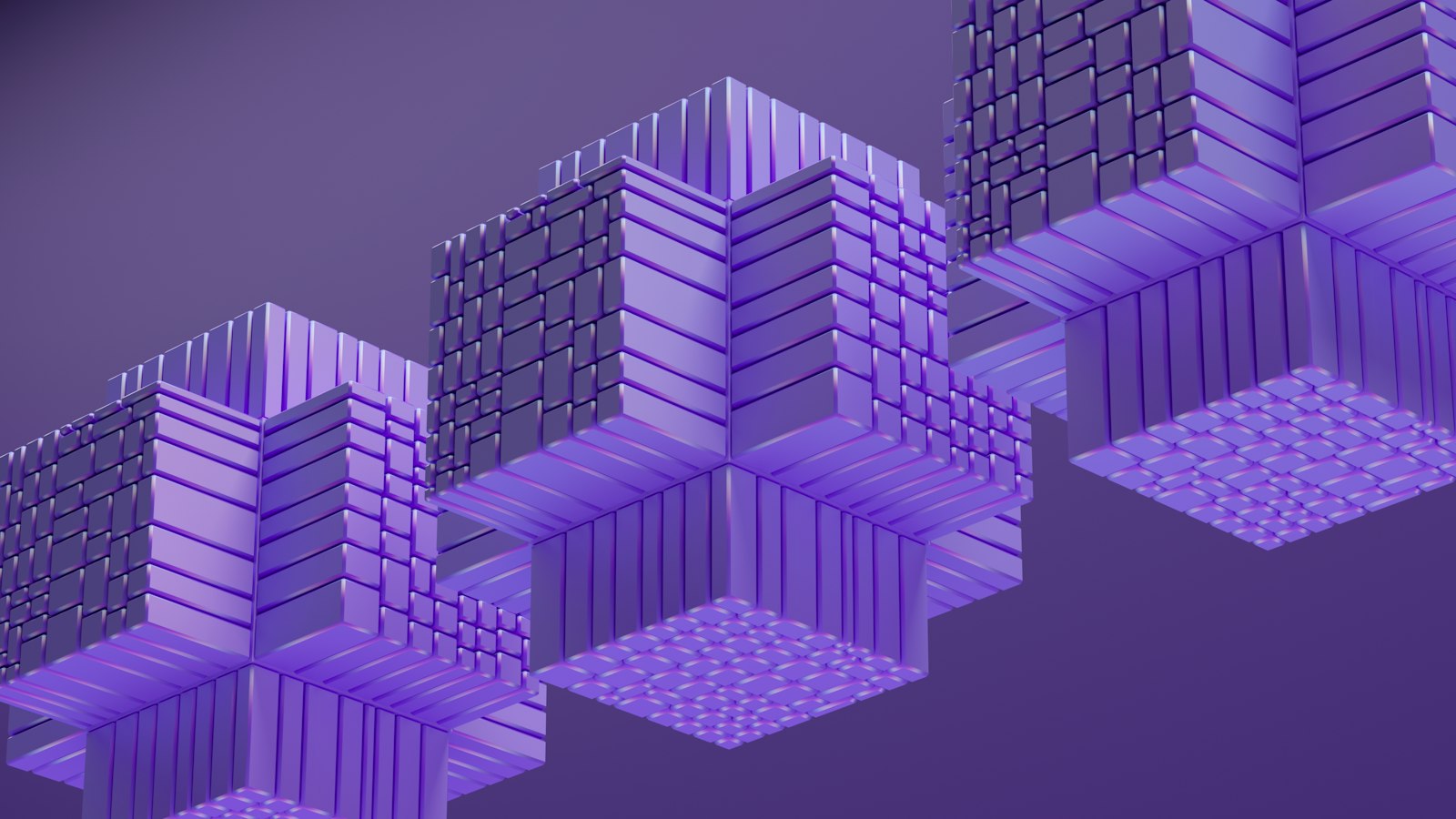 Modular architectural blocks representing website architecture